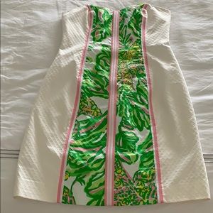 White strapless Lilly Pulitzer dress